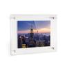 10 x 21 Contemporary Acrylic Floating Frame: Elevate Your Art and Photos in Style - Featuring 19x25mm Polished Chrome Acrylic Standoff for Wall Mounting. view 3