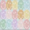 Flagship Carpets Pastel Rainbow Smileys Educational Area Rug for Kids Room Seating Dcor, Children's Classroom, Play Carpet for Teaching and Playroom, 7'6" x 12', Multi view 1