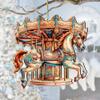Carousel Horse Wooden Ornaments by G. Debrekht | Christmas Dcor - 8611027 SET of 2 view 1