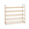 GRFIT Entryway Shoe Rack 5 Tier Shoe Rack Metal Storage Stand Shelf Organizer Space-Saving and Versatile Rack for Living Room Bedroom Kitchen Shoe Organizer (Size : 1) view 1
