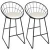 HASMI Bar Stools 2Pcs/Set Modern Nordic Iron Art Bar Chair Coffee Shop Milk Tea Shop Simple Bar Stool Household High Stool Bar Chair Bar Chairs view 1