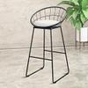 HASMI Bar Stools 2Pcs/Set Modern Nordic Iron Art Bar Chair Coffee Shop Milk Tea Shop Simple Bar Stool Household High Stool Bar Chair Bar Chairs view 2