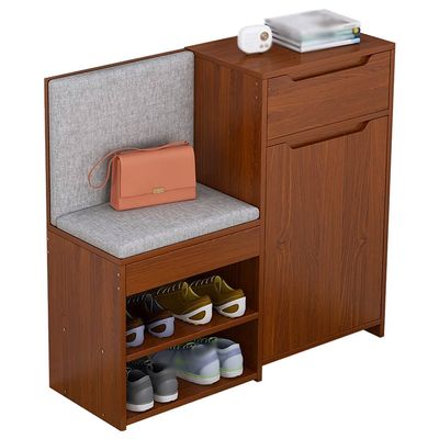GRFIT Entryway Shoe Rack Shoe Rack Integrated Shoe Cabinet Shoe Storage Rack, Suitable for Changing Shoe Shelf (with Drawers) in Bedroom Living Room Corridor Shoe Organizer (Color : Brass)