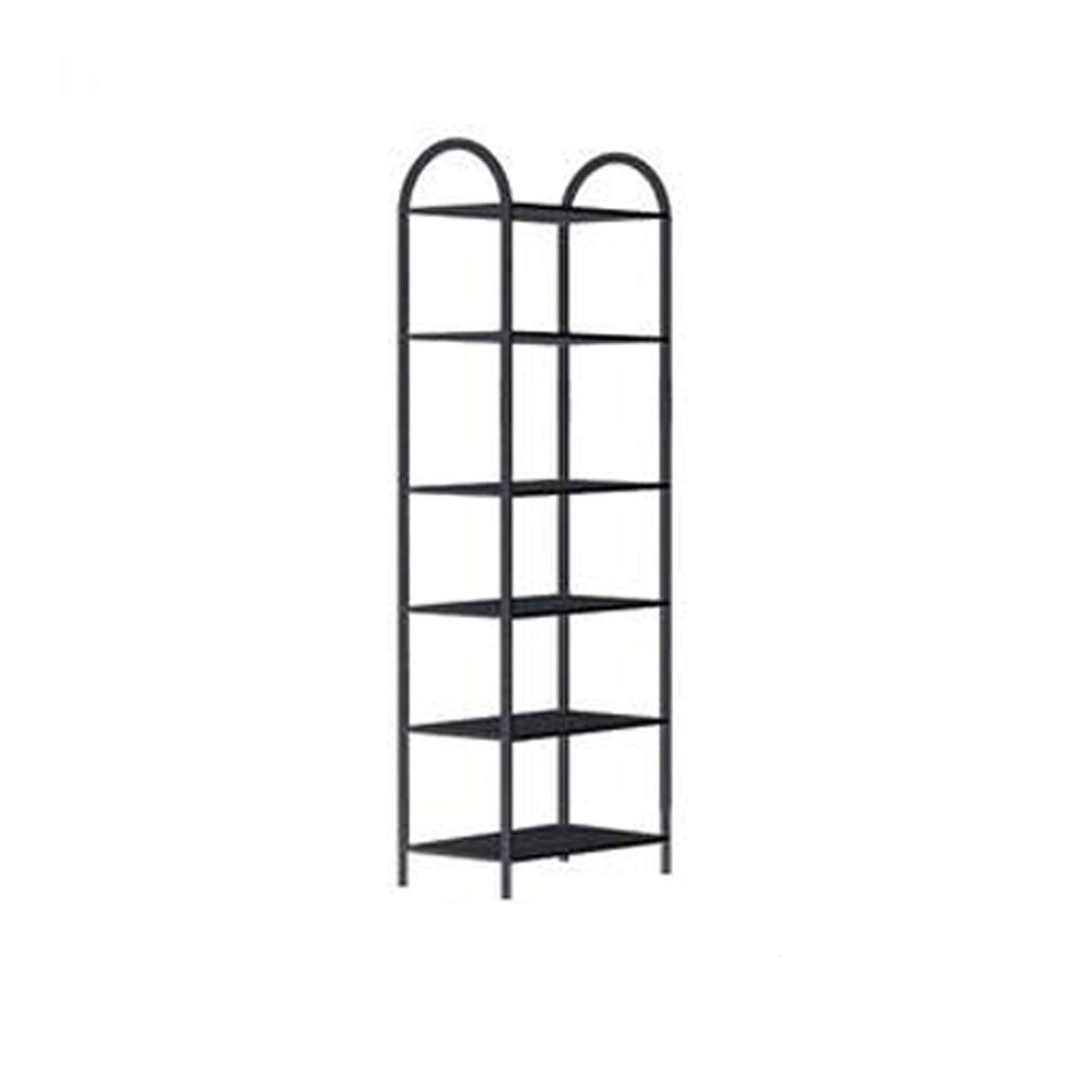 GRFIT Entryway Shoe Rack Metal Shoe Rack Multi-Functional Shoe Tower Shelf Shoe Storage Organiser for Living Room Entryway Hallway and Cloakroom Black Shoe Organizer (Size : 1)