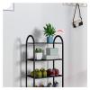 GRFIT Entryway Shoe Rack Metal Shoe Rack Multi-Functional Shoe Tower Shelf Shoe Storage Organiser for Living Room Entryway Hallway and Cloakroom Black Shoe Organizer (Size : 1) view 2