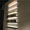 EMYJAY Floating Shelves Wall Mounted, Wall Mounted Display Shelves Mounted Lighting Through Direct Snap-on is Metal Material with Good Weight-Bearing Capacity (Color : White, Size : 100x20x6cm) view 2
