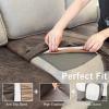 ANARACHON Leather Look Couch Cushion Covers Sofa Seat Slipcovers Sets Couches Furniture Protector for Sectional Armchair Loveseat Pets Kids Stretch Spandex Fabric (2 Cushion Loveseat, Light Brown) view 4