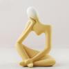 HOMSFOU Abstract Ceramic Vase Decoration Minimalist Desktop Flower Holder for Dried Flowers Decor Accent Soft for Weddings Housewarming and Gifting view 3
