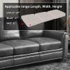 ANARACHON Leather Look Couch Cushion Covers Sofa Seat Slipcovers Sets Couches Furniture Protector for Sectional Armchair Loveseat Pets Kids Stretch Spandex Fabric (3 Cushion XL Sofa, Light Grey) view 3