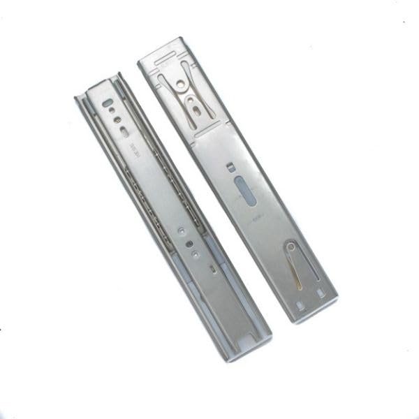 WHITE CAP 3007.2357 12 in. 304 Stainless Steel Full-Extension Ball Bearing Slides with Soft Close - Set of 2