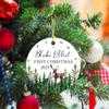 Baby's First Christmas Ornament 2025 - Personalized Woodland Deer 1st Xmas Keepsake for Kids - Custom Name and Year Gift for Boy Girl view 3