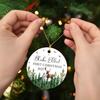 Baby's First Christmas Ornament 2025 - Personalized Woodland Deer 1st Xmas Keepsake for Kids - Custom Name and Year Gift for Boy Girl view 4