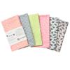 ZEN GIFT ENTERPRISE Tenugui Traditional Towel Made in Japan Fray Prevention 100% Cotton Eco Friendly Kitchen Towels Gift Wrapping Seigaiha Orizuru Pattern Set of 6 12.99"x34.64" view 1