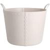 QIYUDS Large Storage Basket with Handles,Modern Decorative Basket for Living Room,Storage Baskets for Toys, Throws, Pillows,and Towels view 1