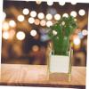 3 pcs Artificial Cactus Crystal Potted Succulents Artificial Simulation Plants Decorations Mini pots Hawaiian Decor Green vases Ceramic Cactus Potted Ceramics Bonsai Adornment car/1598 view 2