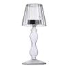 Clear Glass Candle Holders Table Lamp Shape Candle Holders Home Atmosphere Light for Home Wedding Room Decoration Party (B) view 1