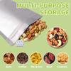 50 pcs Mylar Bags for Food Storage Reusable Mylar Bags with Oxygen Absorbers 400cc Thick 9.44 mil,Heat Sealable Mylar Bags for Food Storage Zipper Pouches (1 Gallon, 14"x10") view 3