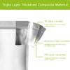 50 pcs Mylar Bags for Food Storage Reusable Mylar Bags with Oxygen Absorbers 400cc Thick 9.44 mil,Heat Sealable Mylar Bags for Food Storage Zipper Pouches (1 Gallon, 14"x10") view 4
