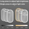 YFZNWHX Oval LED Bathroom Mirror, Lighted Wall Mounted Vanity Mirror, Smart Large Lighted Makeup Mirror, Memory Function, Dimmable 3000-6000K (Size : 50x80cm) view 2
