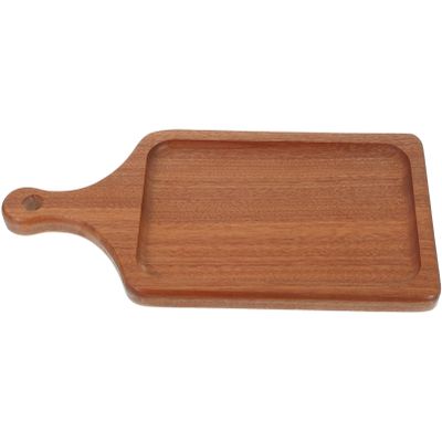 Alipis Wooden Food Serving Tray White Multi-purpose Pizza Plate Elegant Restaurant Quality