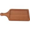 Alipis Wooden Food Serving Tray White Multi-purpose Pizza Plate Elegant Restaurant Quality view 1