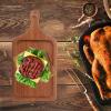 Alipis Wooden Food Serving Tray White Multi-purpose Pizza Plate Elegant Restaurant Quality view 3
