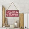 If Only Common Sense Was More Common Funny Shelf Sitter Sign Rustic Wall Decor Office Decor Wall Plaques Wooden Wall Hangings Sign Bathroom Decor For Home Office 12X6 In view 2