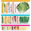 24 Reusable Food Storage Bags, Freezer Bags with Pack BPA FREE (8 Reusable Gallon Bags+8 Leakproof Reusable Sandwich Bags+8 Food Grade Snack Bags) EXTRA THICK Reusbale Lunch Bag for Salad Fruit view 1