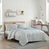 1888 Mills Full/Queen Comforter Set, 3 Pieces Reversible (Solid and Geo Print), All-Season Lightweight and Soft Bedding with Easy Care, 1 Comforter (90x90) and 2 Pillow Shams (20x26) view 2