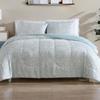 1888 Mills Full/Queen Comforter Set, 3 Pieces Reversible (Solid and Geo Print), All-Season Lightweight and Soft Bedding with Easy Care, 1 Comforter (90x90) and 2 Pillow Shams (20x26) view 3