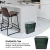 Cabilock Reusable Trash Can with Lid Stylish Pet Garbage Bin for Kitchen Bathroom Living Room Compact Space-Saving Design Waste Container for Home Office view 2