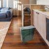 Cabilock Reusable Trash Can with Lid Stylish Pet Garbage Bin for Kitchen Bathroom Living Room Compact Space-Saving Design Waste Container for Home Office view 4
