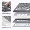 SLEEP ZONE Waterproof Mattress Pad Full, Breathable Mattress Topper Quilted Fitted Cover Protector with Deep Pockets fits 8-21 inch, Gray view 2