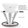 FACIACC Pour Over Coffee Dripper, Professional Stainless Steel Coffee Filter, Paperless and Reusable, Upgraded Double Micro Mesh Filter with Spoon and Silicone Tray, Cleaning Brush (3-4 Cup) view 3