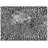 BISINA Black and White Leopard Design Area Rug, Simple and Personalized Kids Room Runner Rug, Living Room Decorative Outdoor Rug for Kids Girls Boys Bedroom, Non-Slip Washable Decorative Rug2x3ft view 3