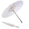 2Pcs White Paper Umbrella Oil Paper Parasol DIY Painting Handmade Decorative Umbrella Wedding Party Decor Photo Prop(20cm/7.87in) view 1