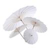 2Pcs White Paper Umbrella Oil Paper Parasol DIY Painting Handmade Decorative Umbrella Wedding Party Decor Photo Prop(20cm/7.87in) view 3