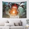 Choo-Choo Charles Tapestry Wave Wall Hanging Home Decoration Wall Blanket Dormitory Living Room Bedroom Backdrop Poster (60x40 In) view 1