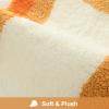 HAOCOO Orange Bathroom Rugs Non Slip Washable, Soft Plush Irregular Shape Non Slip Bath Mat,Microfiber Machine Washable Floor Mat Carpet for Bath Sink Tub Shower view 3