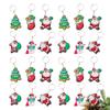 VOSAREA 30Pcs Christmas Keychain Bulk Reindeer Santa Christmas Tree Keychain Party Favors Hanging Xmas for Purse Backpack Luggage (Random Pattten) view 2