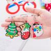 VOSAREA 30Pcs Christmas Keychain Bulk Reindeer Santa Christmas Tree Keychain Party Favors Hanging Xmas for Purse Backpack Luggage (Random Pattten) view 4
