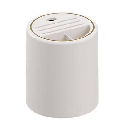 Dxcaicc Utensil Holder for Countertop,360 Rotating Large Capacity Cooking Utensil Holder,Plastic Utensil Holder with Removable Divider,Drainer Holder for Fork, Chopsticks,Spoon,White