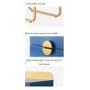 Simple Nightstand Nightstand Square Density Board End Table 2 Drawers Bedside Dresse Gold Legs Bedside Table 35 X 40 X 52cm Bedside Cabinet Space Saving view 4