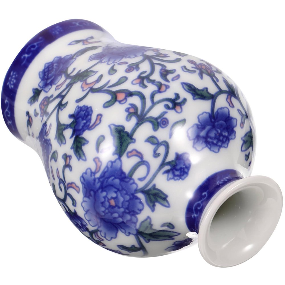 VILLCASE Ceramic Flower Pot, Vintage Style, Dried Flower Container, 11"