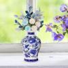 VILLCASE Ceramic Flower Pot, Vintage Style, Dried Flower Container, 11" view 4