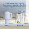 Waterdrop Alkaline Electric Water Filter Pitcher, Rechargeable Water Dispenser, Instant 200-Gallon 15-Cup Countertop Purifier, NSF/ANSI 42, Reduce PFOA/PFOS, Chlorine, Lead, White, with 1 Filter view 4