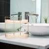 Cabilock Bathroom Corner Organizer Shelf Stylish Toiletry Storage Rack for Shower Counter Space-Saving Design for Cosmetics Sundries Corner Shelf for Bathroom Kitchen Use view 2