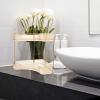 Cabilock Bathroom Corner Organizer Shelf Stylish Toiletry Storage Rack for Shower Counter Space-Saving Design for Cosmetics Sundries Corner Shelf for Bathroom Kitchen Use view 3
