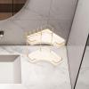 Cabilock Bathroom Corner Organizer Shelf Stylish Toiletry Storage Rack for Shower Counter Space-Saving Design for Cosmetics Sundries Corner Shelf for Bathroom Kitchen Use view 4