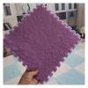 20-Piece Thickened Plush Foam Interlocking Floor Mat, Fluffy Square Foam Tiles Carpet Tiles with Edgings, Soft Anti-Slip Puzzle Playmat, 12x12inch(Color:Purple) view 1